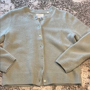 Doen Pale Danae Button-Front Crewneck Cardigan